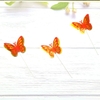 SCG-set 3 bướm 2 lớp vàng đỏ