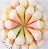 1Kg Kẹo xốp ốc quế mix màu TQ