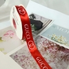 Ruybang băng Gucci đỏ tươi khổ 2.5cm dài 50m.