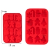 Khuôn Silicone Noel Đỏ 14 Hình