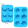 Khuôn Silicone Xanh Dương Tạo Hình Bông Tuyết