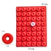 Khuôn Silicone Đỏ Bánh Donut Mini 48 lỗ