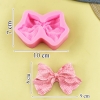 Khuôn Silicon Hình Nơ Lớn Vân Caro TQ