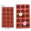 Khuôn Silicone Nâu Đất Tạo Hình Bánh Xoáy