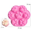 Khuôn Silicone Hồng Tạo Hình 7 Dấu Chân