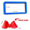 Khuôn cắt đất sét chữ nhật làm nơ 13cm