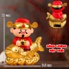 Tượng Thần Tài Gật Gù Ngồi Cá Vàng TQ