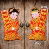 Dán cửa cô cậu vải nhung Size S 39cm