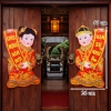 Dán cửa cô cậu vải nhung Size M 47cm