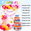 Bóng Chữ HPBD Bánh Kem BPS-FL1