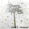 Mica - combo 10 thẻ mica HPBD B kiểu bạc