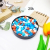 Lọ 100gr Kẹo Đường Tim Đỏ Trắng Xanh