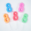 Một hộp nến 20 số 8 mix màu
