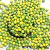 Lọ 100gr Kẹo Đường Tròn Vàng Xanh Lá Size 8mm
