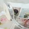 Ruybang Dior trắng khổ 2.5cm*50m