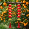Túi 2 Dây 5 quả cầu nhung 4cm