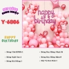 Bóng chữ HPBD hồng đỏ 6806 TT