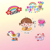 SCG - Set Cắm Bé Gái Kẹo Mút TP