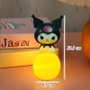Tượng Kuromi Ngồi Quả Cầu Đèn Led Nhựa Cứng TQ