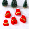 Set 5 Mũ Mini Đỏ Chữ Love Vàng