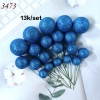 Combo gói 20 bi xanh dương nhũ 4 size