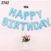 Bóng chữ happy birthday xanh dương