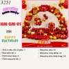 Bóng chữ Cổng vòm song Hỷ 01 TT