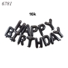 Bóng chữ happy birthday đen TP