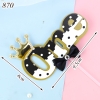 SCG - 1 set cắm ONE vương miện đen nhỏ TQ