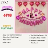 bóng chữ wedding hồng TT