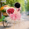 Phôi Đựng Tiền Cô Gái Váy Hồng Ôm Hoa + 10 Meka Tiền TP