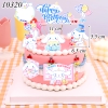 SCG - Set Cắm HPBD Chó Trắng Cinnamoroll TQ