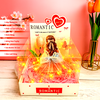 Combo Hộp Romantic Trắng + Phôi Cô Gái 10 Ống Tiền + Thành Phần