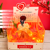 Combo Hộp Romantic Trắng + Phôi Cô Gái 10 Ống Tiền + Thành Phần