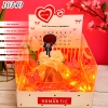 Combo Hộp Romantic Trắng + Phôi Cô Gái 10 Ống Tiền + Thành Phần