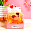 Combo Hộp Romantic HỒNG + Phôi Cô Gái 10 Ống Tiền + Thành Phần