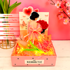 Combo Hộp Romantic HỒNG + Phôi Cô Gái 5 Ống Tiền + Thành Phần