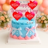 Túi 50 thẻ Happy Women Day hình Tim Đỏ Size Nhỏ