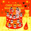 Set 12 Thẻ Cô Giáo Đeo Kính Và Học Sinh Ngày 20/11 M4