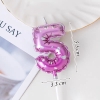 Nến Số 5 Màu Tím In Trái Tim