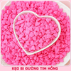 Lọ 100gr Kẹo Đường Trái Tim Màu Hồng
