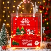 Hộp noel nhựa trong suốt có quai xách HD ( 5 chi tiết )