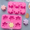 Khuôn Silicone Hồng Tạo Hình Bông Tuyết
