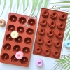 Khuôn Silicone Nâu Đất Tạo Hình Bánh Xoáy