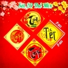 SCG-Set 20 Thẻ Chữ Tết Mix 4 Mẫu HD
