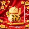 Tượng Mèo Thần Tài Vẫy Tay M4 TQ
