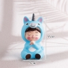 Bé Ngựa 1 Sừng Nhựa DẺO Xanh Dương