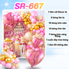 Bóng Chữ HPBD Tim Hồng SR-667