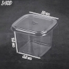 10 cốc vuông trà sữa ( có nắp ) 10.10.7cm.( B10-8 ) TQ