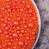 Keo - bi đường tròn mix size cam (100gr)